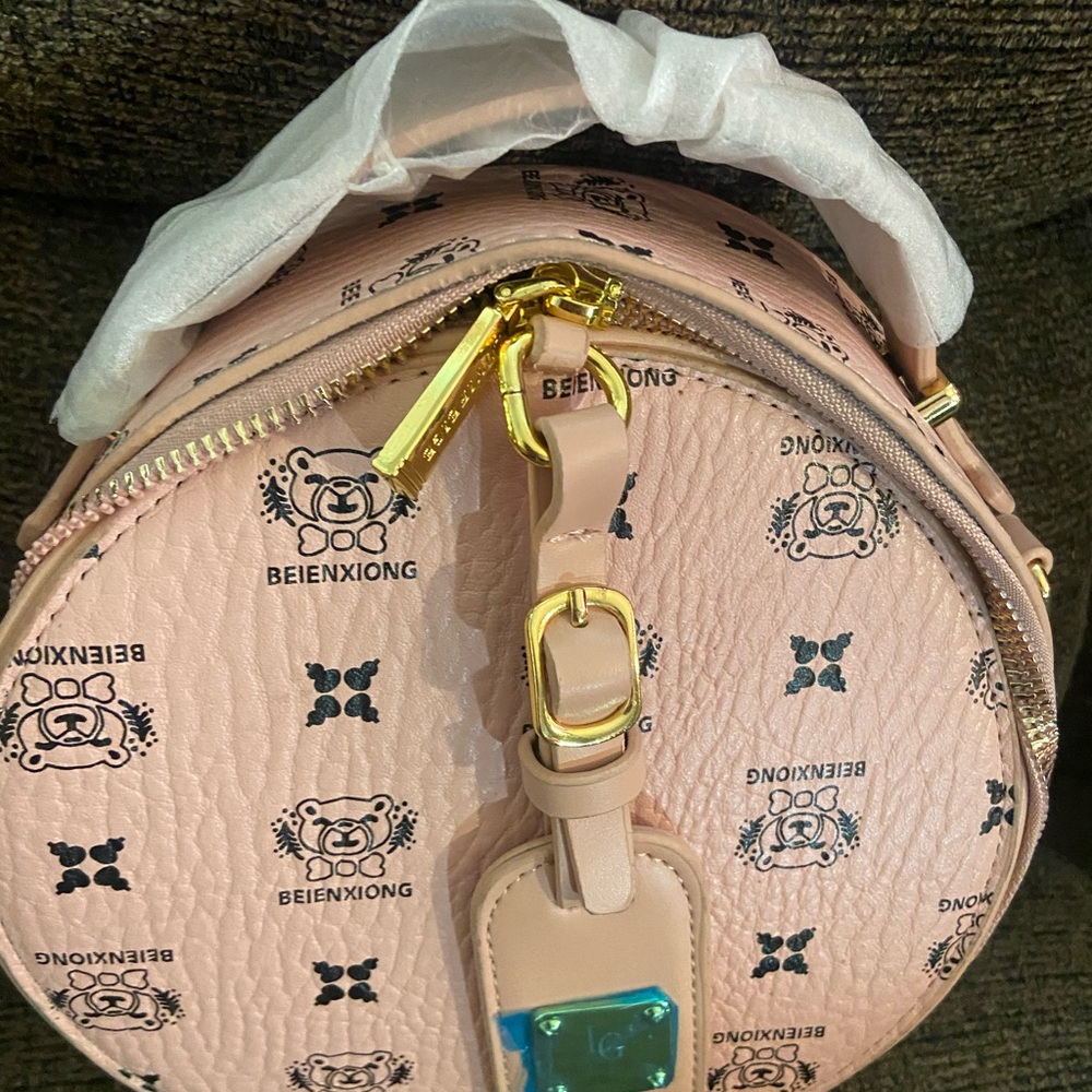 Pink Round Women's Bag